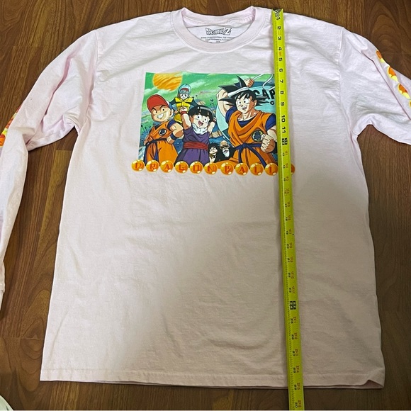 DragonballZ Large Pink Long Sleeve T-Shirt - Picture 5 of 5